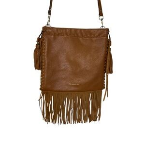 Rebecca Minkoff Brown Crossbody Bag with Fringe